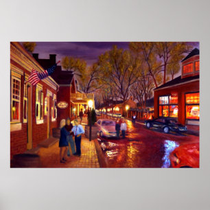 Poster Peinture paysagère de Saint Charles Cityscape Oil