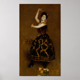 Poster Peinture Reprint of Carmencita, une danseuse espag