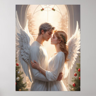 Poster Peinture romantique Angel Couple
