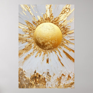 Poster Peinture solaire or