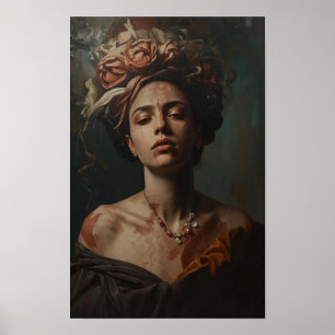 Poster Peinture surréaliste à l'huile d'humeur/ Rêve abst