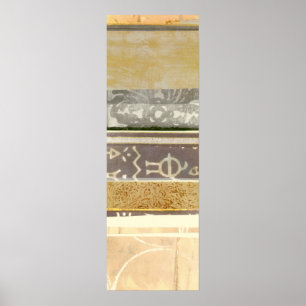 Poster Peinture tribale contemporaine de motif
