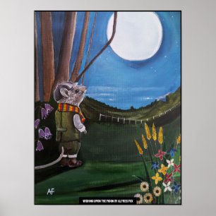 Poster Peinture Vœu sur la Lune par Alfred Fox