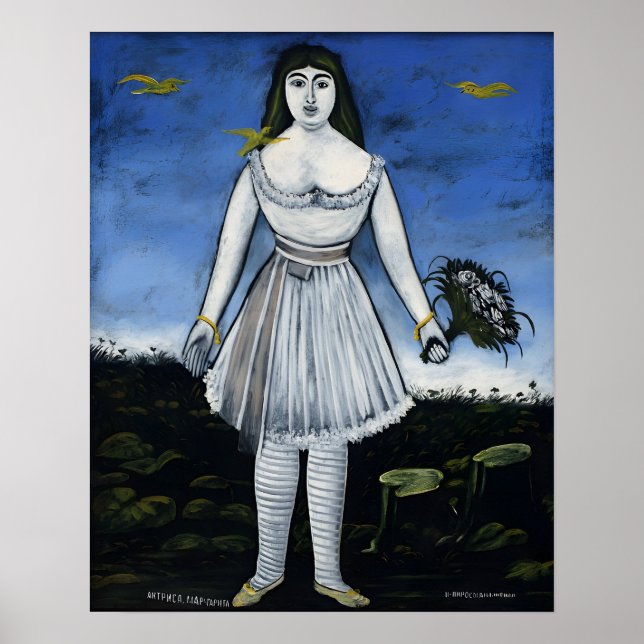 Poster Peintures du peintre géorgien Niko Pirosmani (Devant)