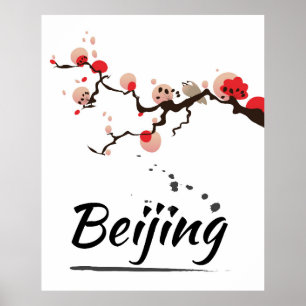 Poster Pékin Chine Art Vintage voyage