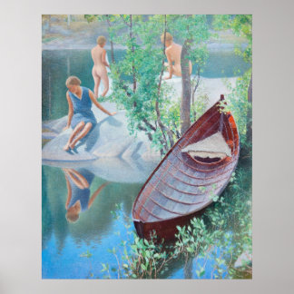 Poster Pekka Halonen Didylle d'été 1931 Finlande