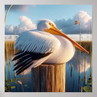 Pélican blanc américain gracieux dans les zones hu