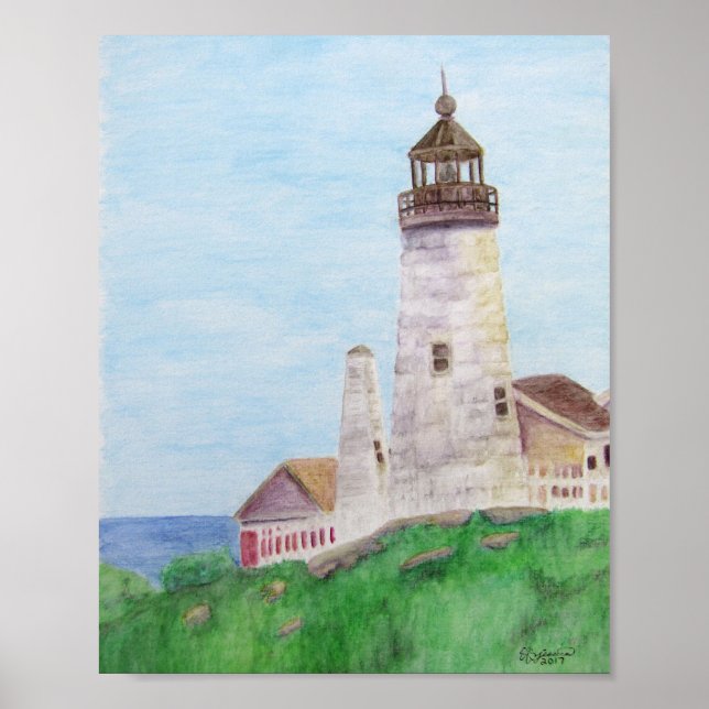 Poster Pemaquid point Lighthouse (Devant)