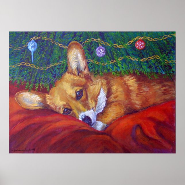 Poster Pembroke Welsh Corgi IMPRIMER (Devant)
