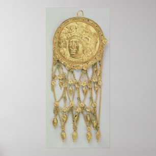 Poster Pendentif à la tête d'Athena Parthenos