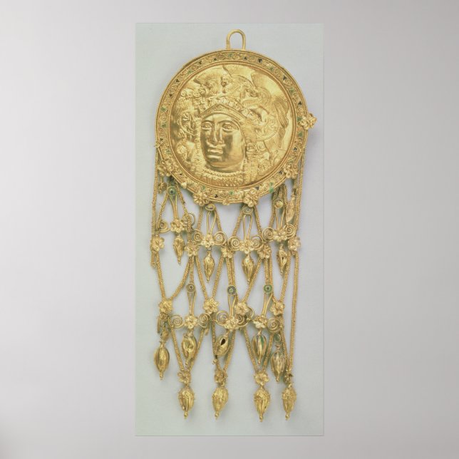 Poster Pendentif à la tête d'Athena Parthenos (Devant)