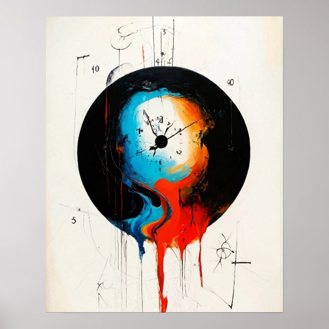 Poster pendentifs textiles modernes créés à l'aide d'IA (Devant)