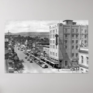 Poster Pendleton, Oregon Main Street View Photographie