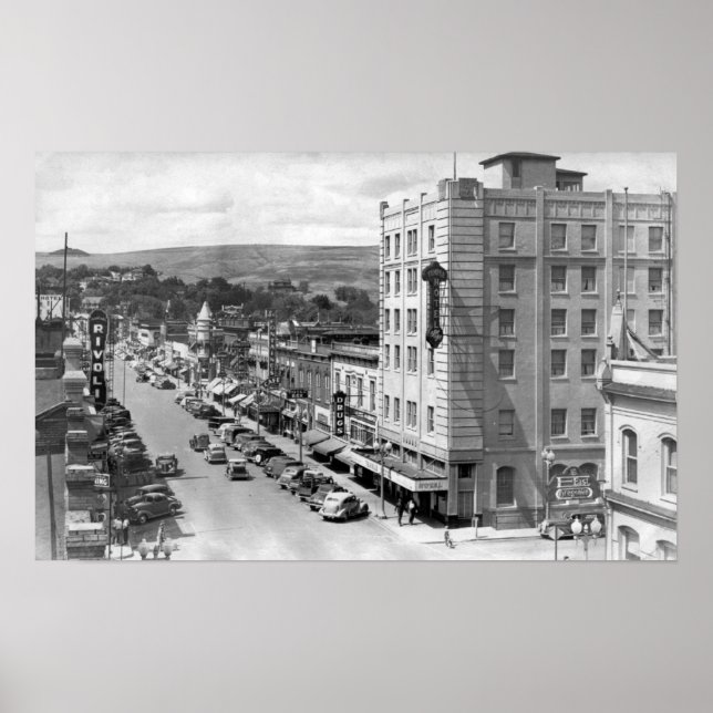 Poster Pendleton, Oregon Main Street View Photographie (Devant)