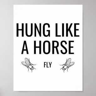 Poster Pendou comme une mouche à cheval - Drôle de mouche