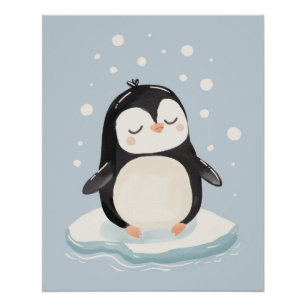 Poster Pengin mignon, Pépinière, Mur d'art, Salle pour en