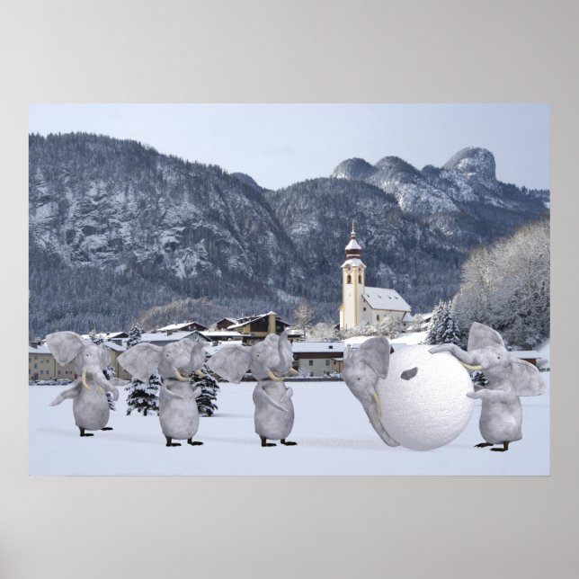 Poster Pengphants doux (Devant)