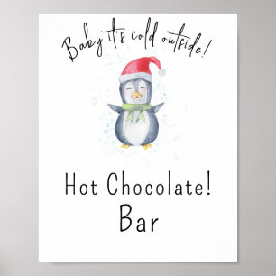 Poster Penguin - Barre de chocolat chaud