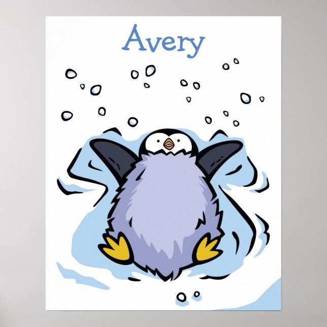 Poster Penguin Chick Angel (Devant)