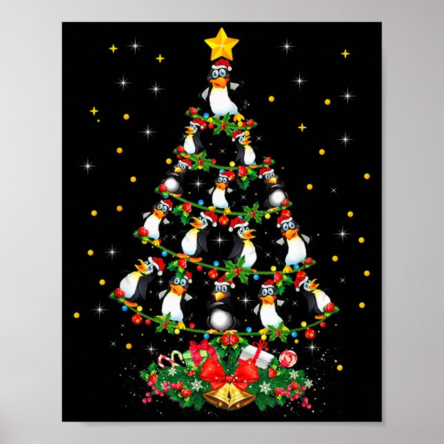 Poster Penguin Lover Xmas Gift Matching Penguin Christmas (Devant)