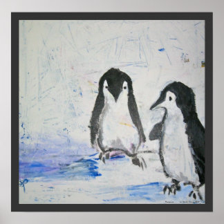 Poster Penguins par Sarah Harris Art Print
