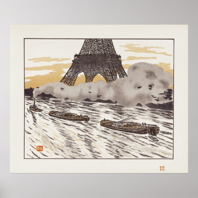 Poster Péniches (Devant)