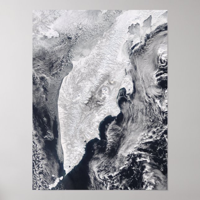 Poster Péninsule du Kamchatka, Russie orientale (Devant)