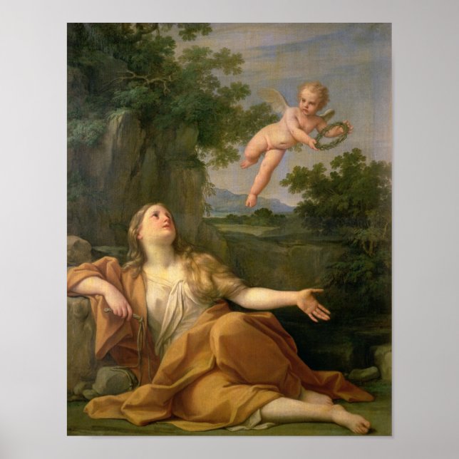 Poster pénitent Mary Magdalene, 1700-05 (Devant)