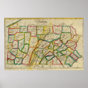 Poster Pennsylvania 1818 Edition