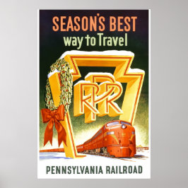 Poster Pennsylvania Railroad, la meilleure façon de voyag