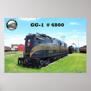 Poster Pennsylvania Railroad Locomotive GG-1 #4800 -2-