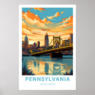 Poster Pennsylvanie États-Unis Imprimer Voyage