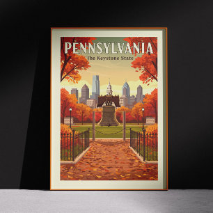 Poster Pennsylvanie vintage