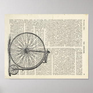 Poster Penny Farthing Page Art