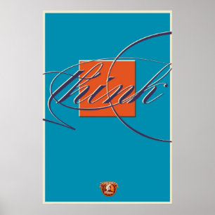 Poster Penser à l'extérieur de la boîte -Imprimer
