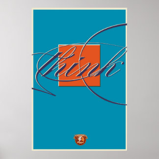 Poster Penser à l'extérieur de la boîte -Imprimer