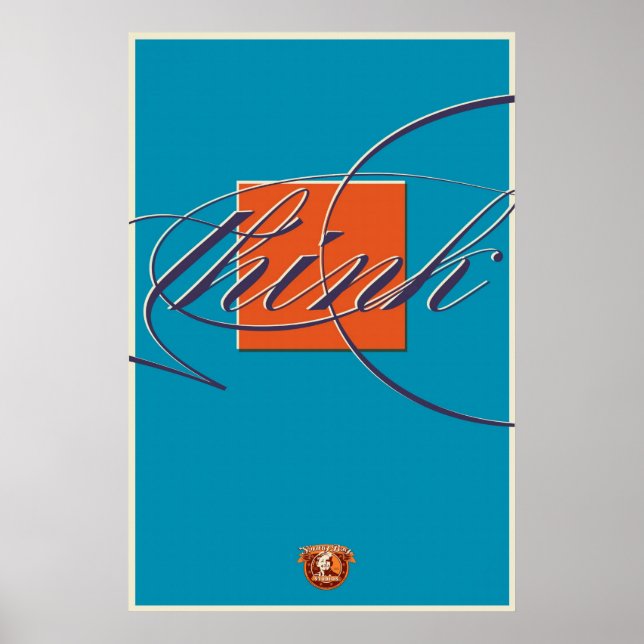 Poster Penser à l'extérieur de la boîte -Imprimer (Devant)