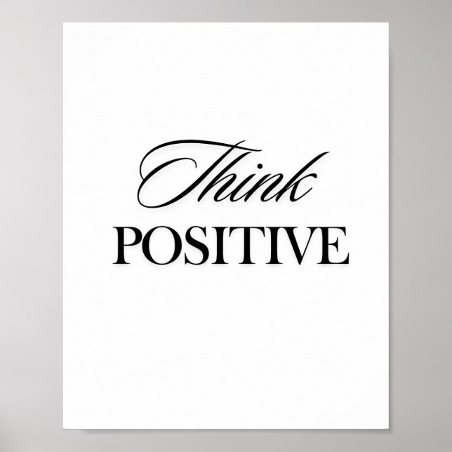 Poster Penser positif (Devant)