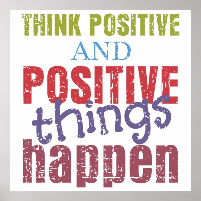 Poster Penser positif (Devant)