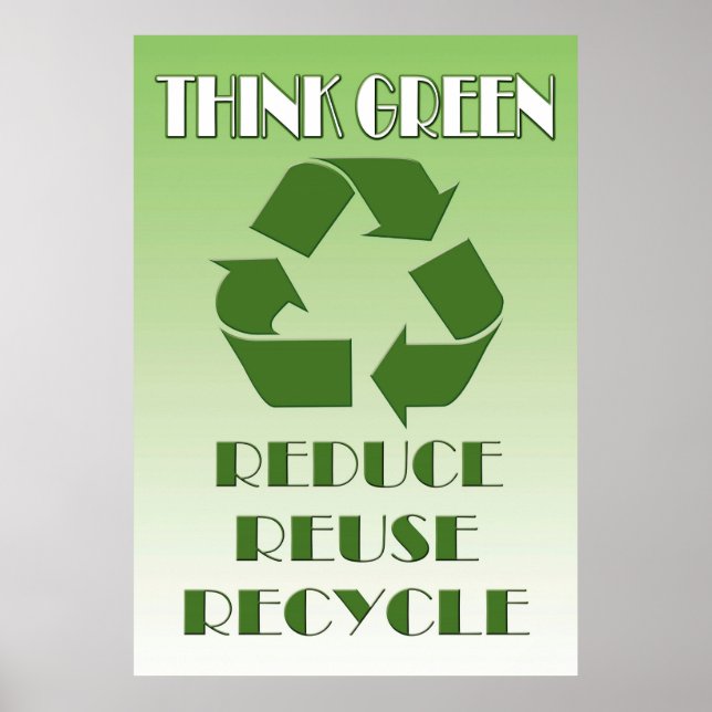 Poster Penser vert (Devant)