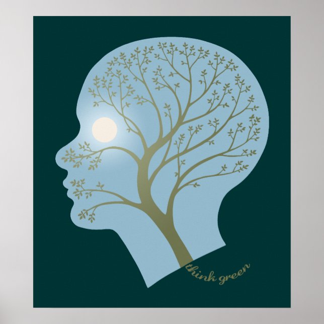 Poster Penser vert III (Devant)