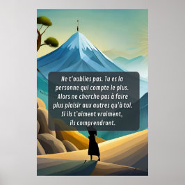 Poster Penses à toi et ne t'oublie pas