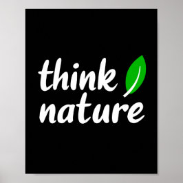 Poster Pensez à la nature