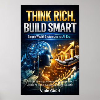 Poster Pensez riche, construisez intelligent – Mentalité