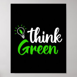 Poster Pensez vert.