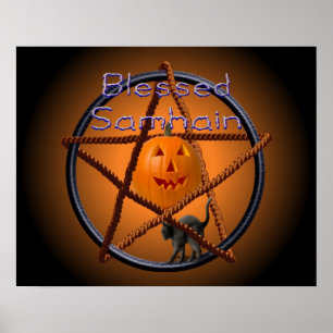 Poster pentacle samhain