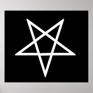 Poster Pentagone étoilé inversé