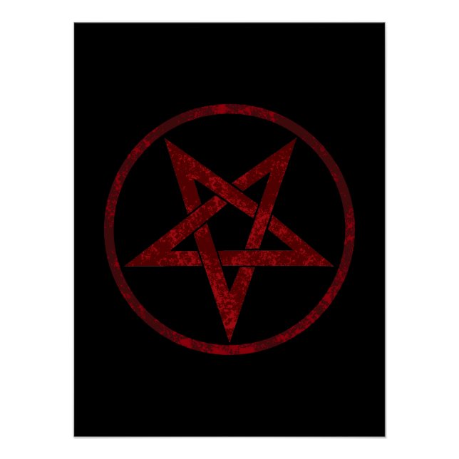 Poster Pentagram Red Devil (Devant)