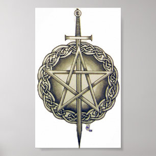 Poster Pentagramme irlandais