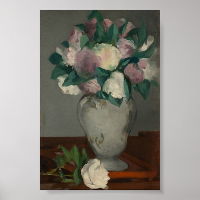 Poster Peonies, Édouard Manet (Devant)
